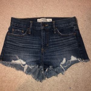 Abercrombie Dark Wash Denim Shorts